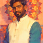 handsome man traditional wear smiling